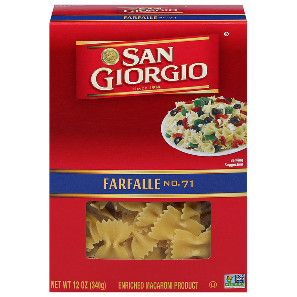 Dry Pasta San Giorgio Farfalle, No. 71 hero