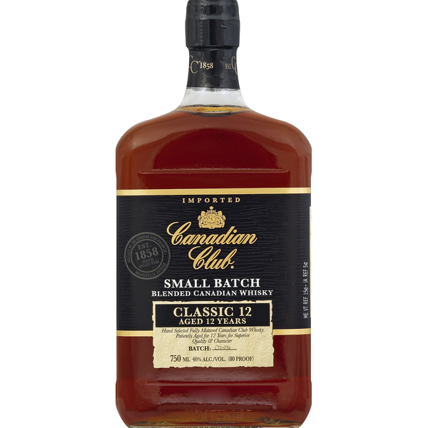 Whiskey Canadian Club Whisky, Blended Canadian, Classic 12 hero