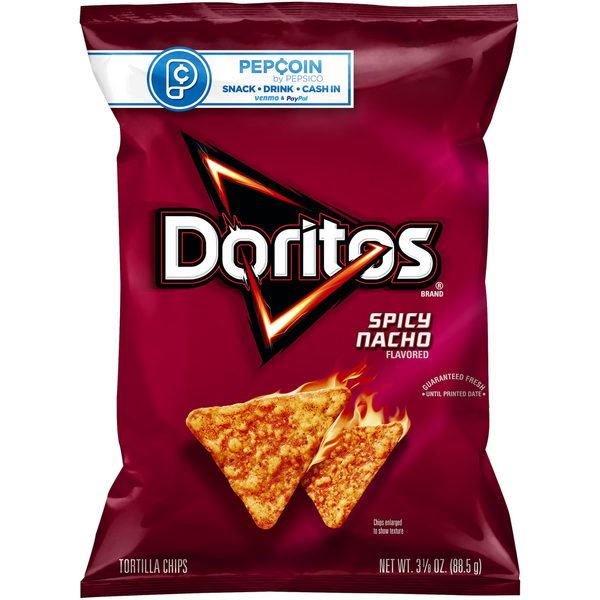 Chips & Pretzels Doritos Spicy Nacho Tortilla Chips hero