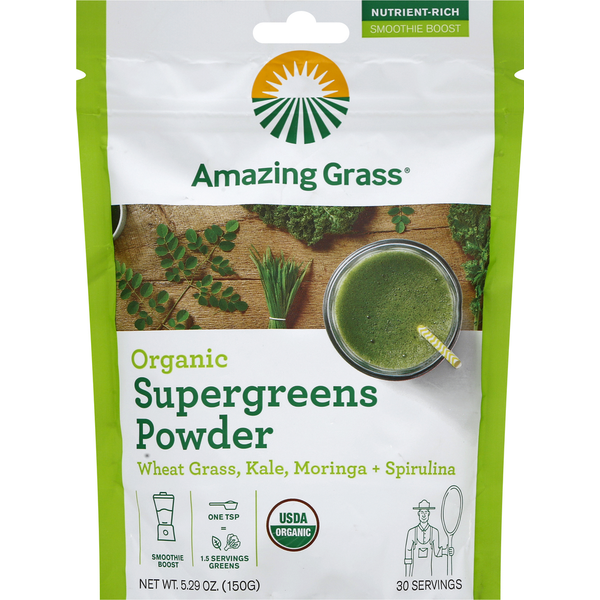 Dietary Supplements Amazing Grass Super Greens Booster: Greens Powder Smoothie Booster hero