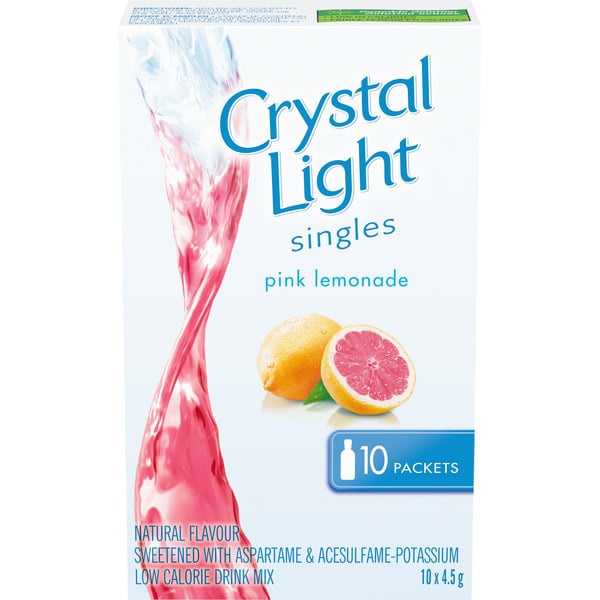 Cocoa & Drink Mixes Crystal Light Singles, Pink Lemonade hero