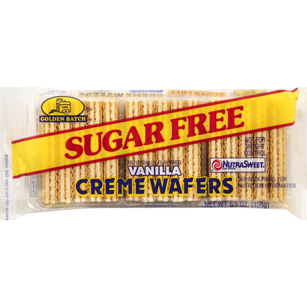 Cookies & Cakes Golden Batch Creme Wafers, Sugar Free, Vanilla hero