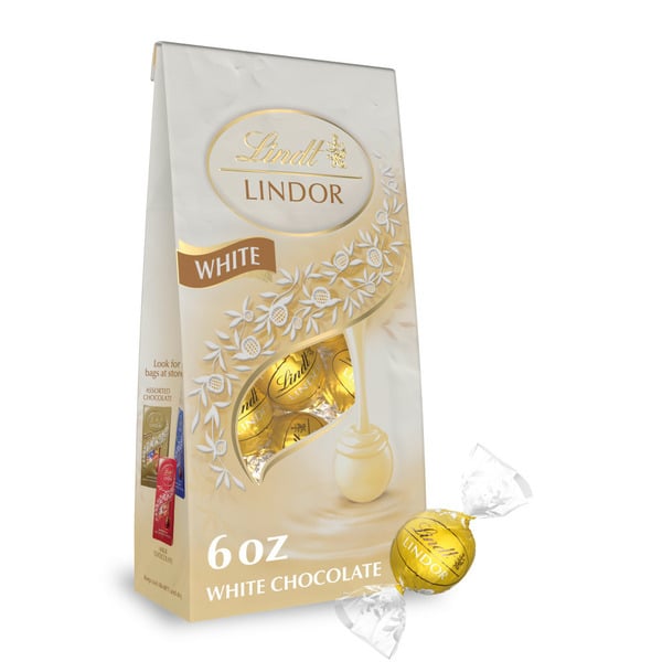 Candy & Chocolate Lindt Lindor White Chocolate Candy Truffles hero