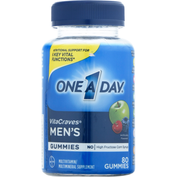 Vitamins & Supplements One A Day Multivitamin/Multimineral Supplement, Men's, Gummies hero