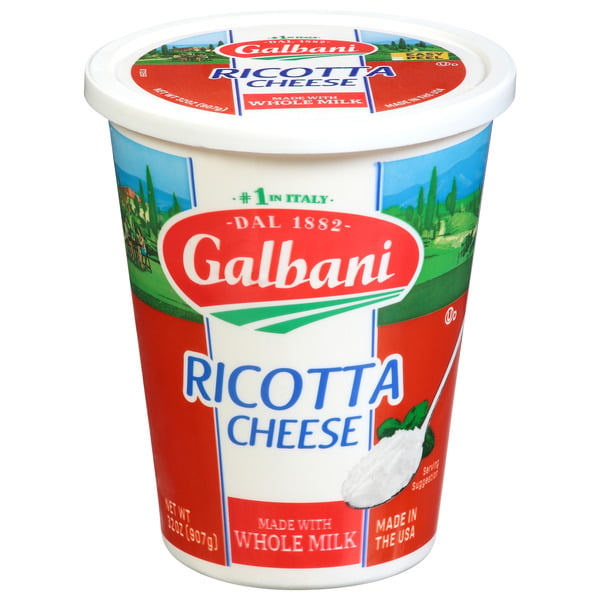 Packaged Cheese Galbani Whole Milk Ricotta Cheese hero