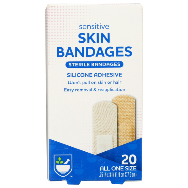 First Aid Rite Aid Sensitive Skin Bandages, 20 Bandages hero