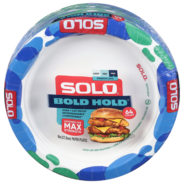 Plates, Bowls, Cups & Flatware SOLO Paper Plates, Max Strength hero