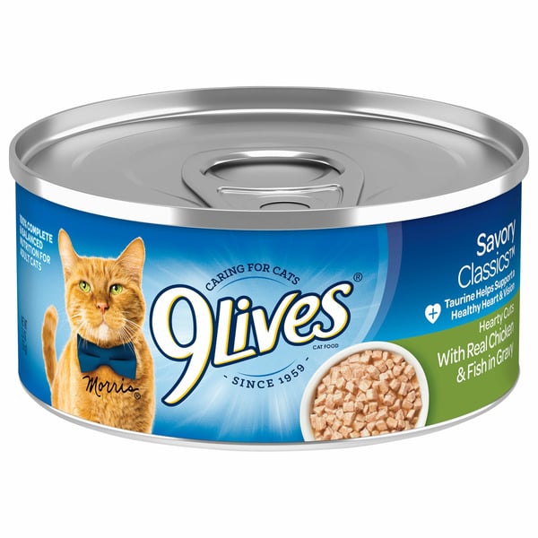 Cat Food & Care 9Lives Hearty Cuts with Real Chicken & Fish in Gravy Cat Food hero