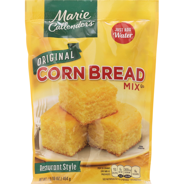 Doughs, Gelatins & Bake Mixes Marie Callender's Corn Bread Mix, Original, Restaurant Style hero