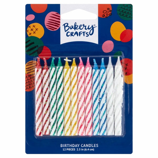 Baking Supplies & Decor Culpitt Birthday Candles 12 Count hero