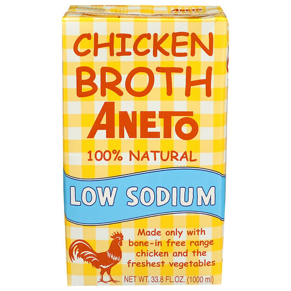 Soup, Broth & Bouillon Aneto 100% Natural Low Sodium Chicken Broth hero