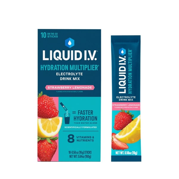 Liquid I.V. Electrolyte Drink Mix, Strawberry Lemonade hero