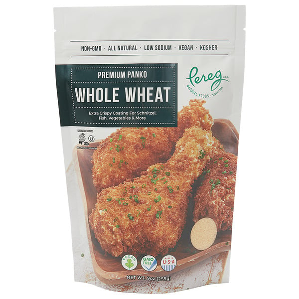 Spices & Seasonings Pereg Natural Foods Whole Wheat Panko Bread Crumbs, Non-GMO, Vegan, Kosher hero