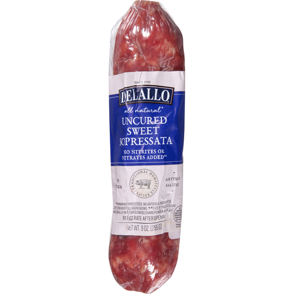 Lunch Meat DeLallo Sopressata, Sweet, Uncured hero