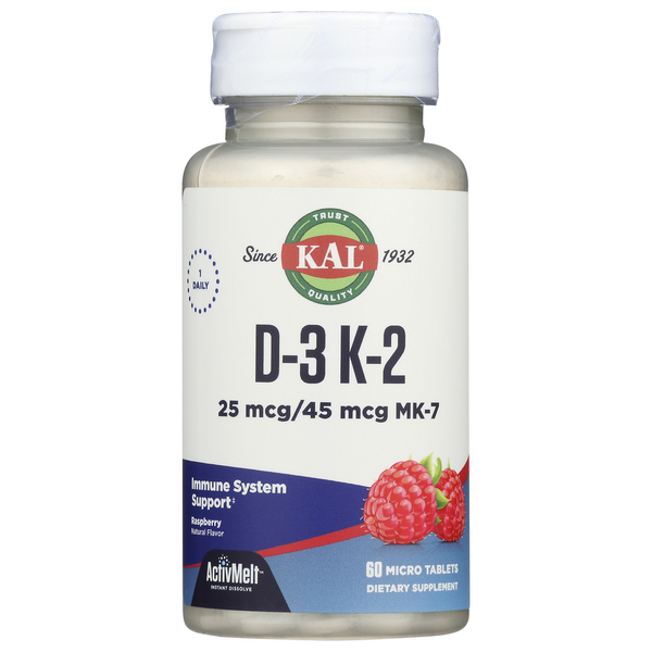 Vitamins & Minerals KAL D-3 K-2 Activmelt hero