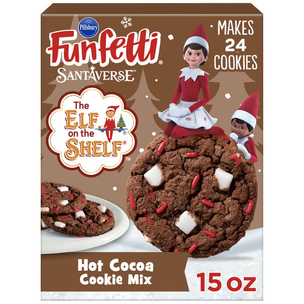 Spices & Seasonings Pillsbury Funfetti The Elf On The Shelf Hot Cocoa Cookie Mix hero