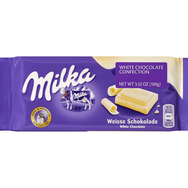 Candy & Chocolate Milka White Chocolate Confection hero