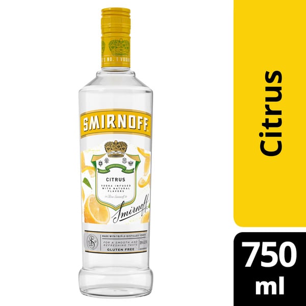 Spirits Smirnoff Citrus Vodka hero