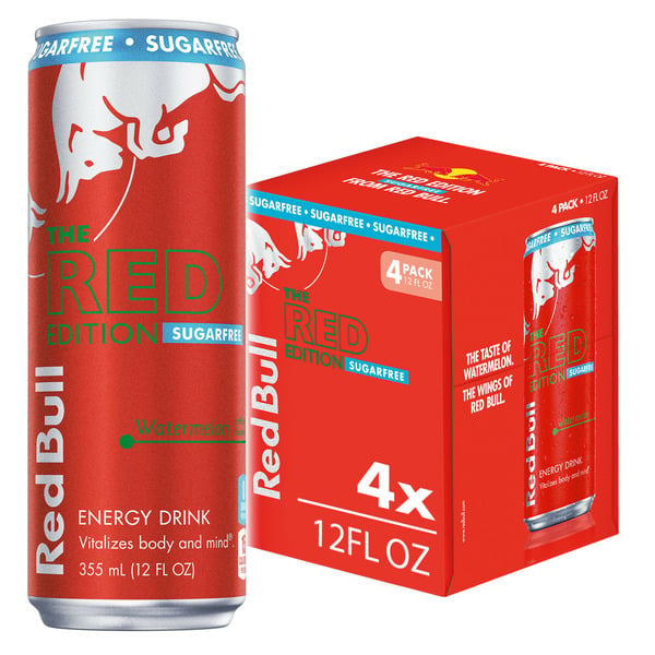 Red Bull Sugar Free Red Edition Watermelon Energy Drink hero