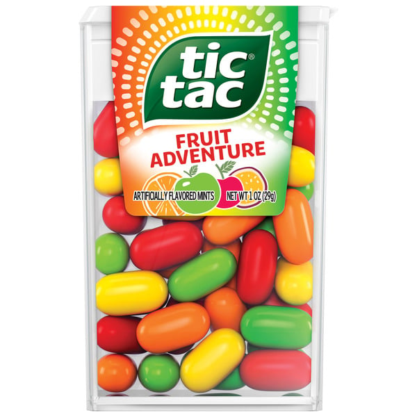 Mint & Gum Tic Tac Fresh Breath Mints, Fruit Adventure, Bulk Hard Candy Mints hero