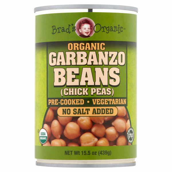 Canned Meals & Beans Brad's Organic No Salt Added Organic Garbanzo Beans hero