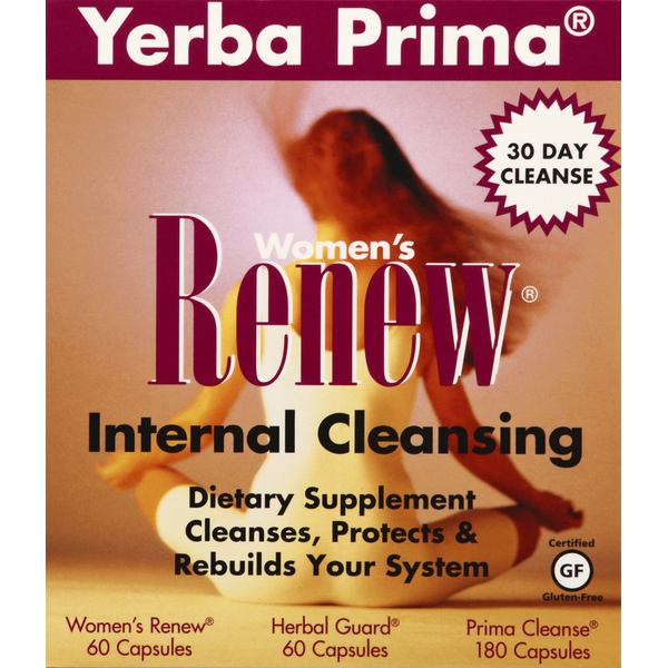 Cleanse & Detox Yerba Prima Internal Cleansing Kit, Renew, Womens hero