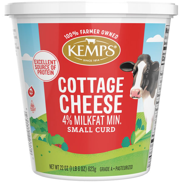 Packaged Cheese Kemps 4% Cottage Cheese, Small Curd hero