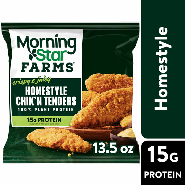 Frozen Appetizers & Sides MorningStar Farms Incogmeato Chik'n Tenders, 100% Plant Based, Frozen Meal Starter, Homestyle hero