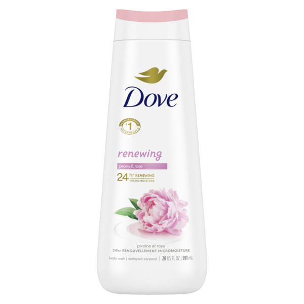 Dove Body Wash Renewing Peony and Rose Oil hero