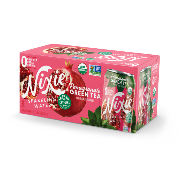 Tea Nixie Sparkling Water Pomegranate Green Tea hero