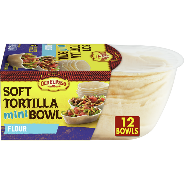 Instant Foods Old El Paso Soft Flour Tortilla Mini Bowls hero