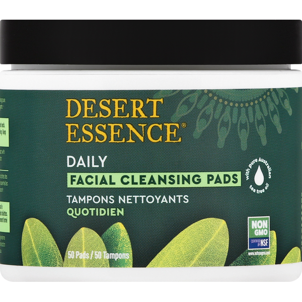 Facial Care Desert Essence Facial Cleansing Pads, Daily hero