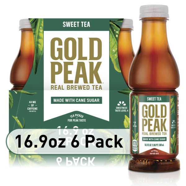 Tea and Lemonade Gold Peak Sweetened Black Iced Tea Drink hero