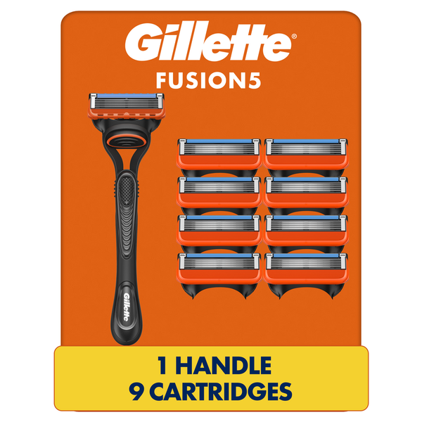 Shave Needs Gillette Fusion5 Men’s Razor Handle + 9 Blade Refills hero