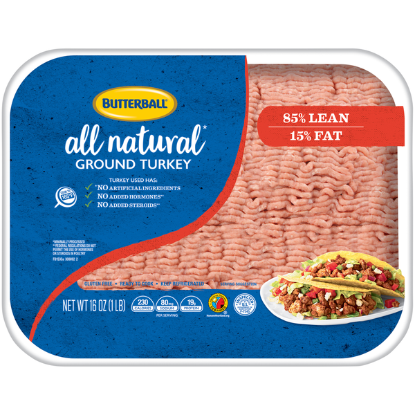 Packaged Poultry Butterball All Natural Ground Turkey hero