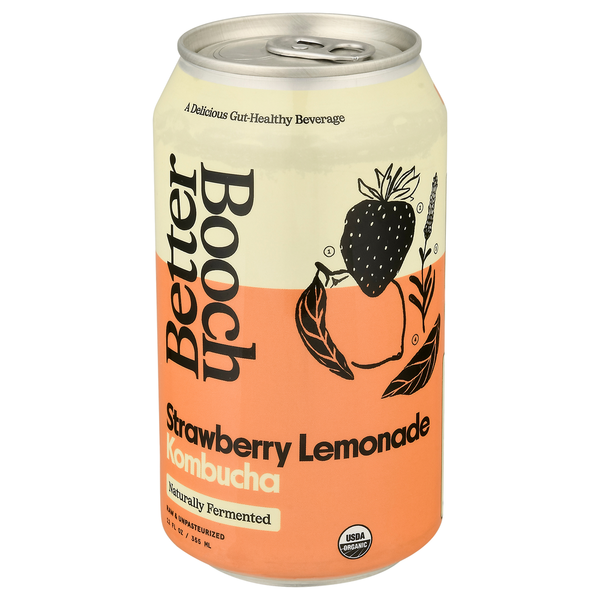 Better Booch Kombucha, Strawberry Lemonade hero