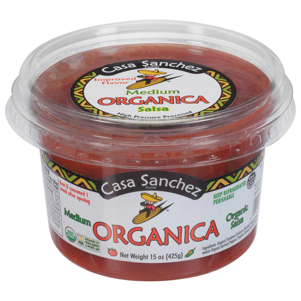 Fresh Dips & Tapenades Casa Sanchez Salsa, Organic, Medium hero