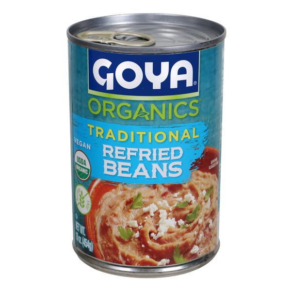 Canned Meat, Seafood & Beans Goya Organic Traditional Refried Beans hero