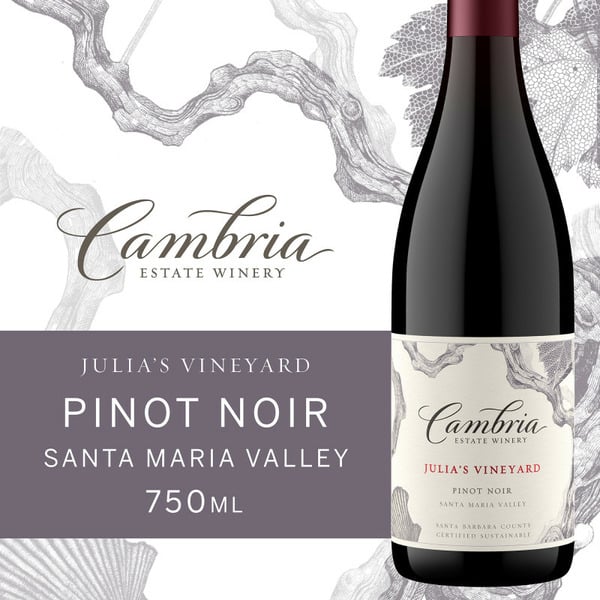 Red Wine Cambria Pinot Noir Julia's Vineyard Red Wine hero