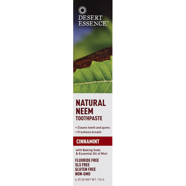 Body Lotions & Soap Desert Essence Toothpaste, Neem, Cinnamint hero