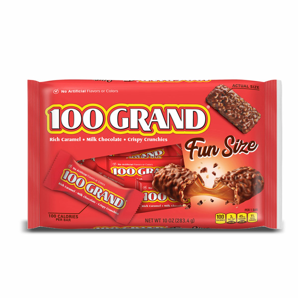 Halloween Seasonal 100 Grand Fun Size Candy Bars hero