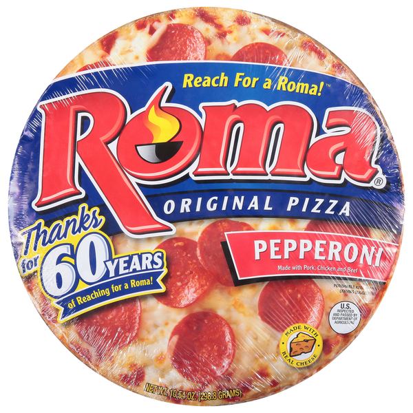 Frozen Pizza Roma Pizza, Pepperoni, Original hero