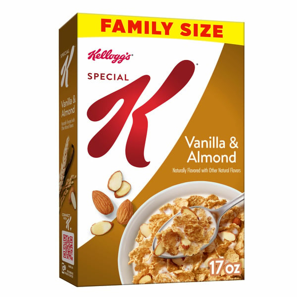 Kellogg’s Special K Breakfast Cereal, Fiber Cereal, Family Breakfast, Vanilla and Almond hero