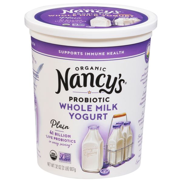 Yogurt Nancy's Yogurt, Organic, Whole Milk, Probiotic, Plain hero