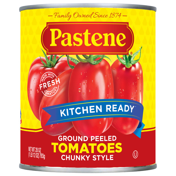 Canned & Jarred Vegetables Pastene Kitchen Ready Tomatoes, Chunky Style hero