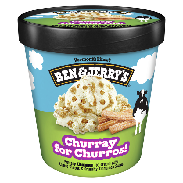 Ice Cream & Ice Ben & Jerry's Churray For Churros!™ Cinnamon Ice Cream Pint hero