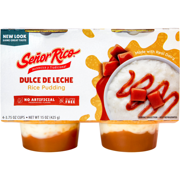 Refrigerated Pudding & Desserts Señor Rico Rice Pudding, Dulce De Leche hero