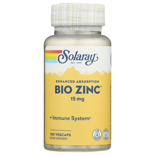 Vitamins & Supplements Solaray Bio Zinc hero