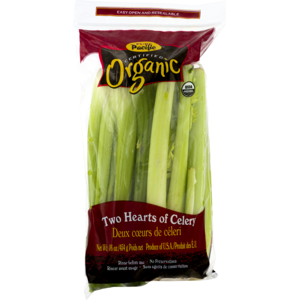 Fresh Vegetables Pure Pacific Organic Hearts of Celery hero