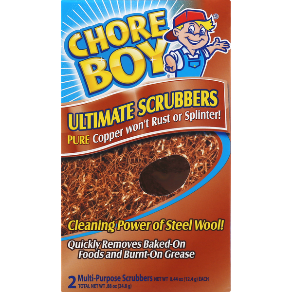 Cleaning Products Chore Boy Scrubbers, Multi-Purpose, Ultimate hero